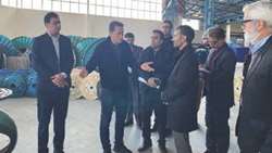 بازدید بازرس کل استان گلستان از واحدهای تولیدی بافه سیم و ماهوت شمال